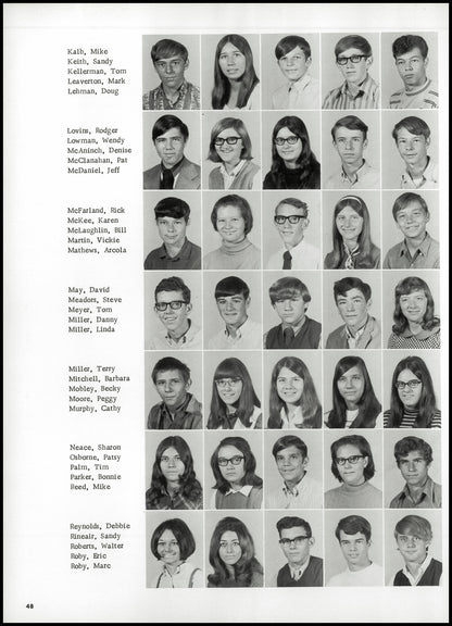 1971. Blanchester High School Yearbook.