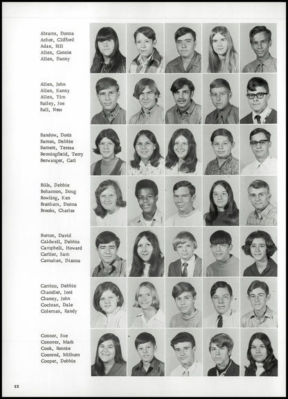 1971. Blanchester High School Yearbook.