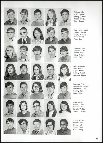 1971. Blanchester High School Yearbook.