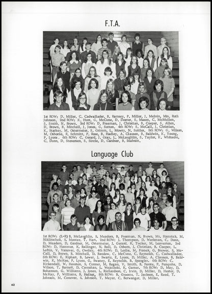 1971. Blanchester High School Yearbook.