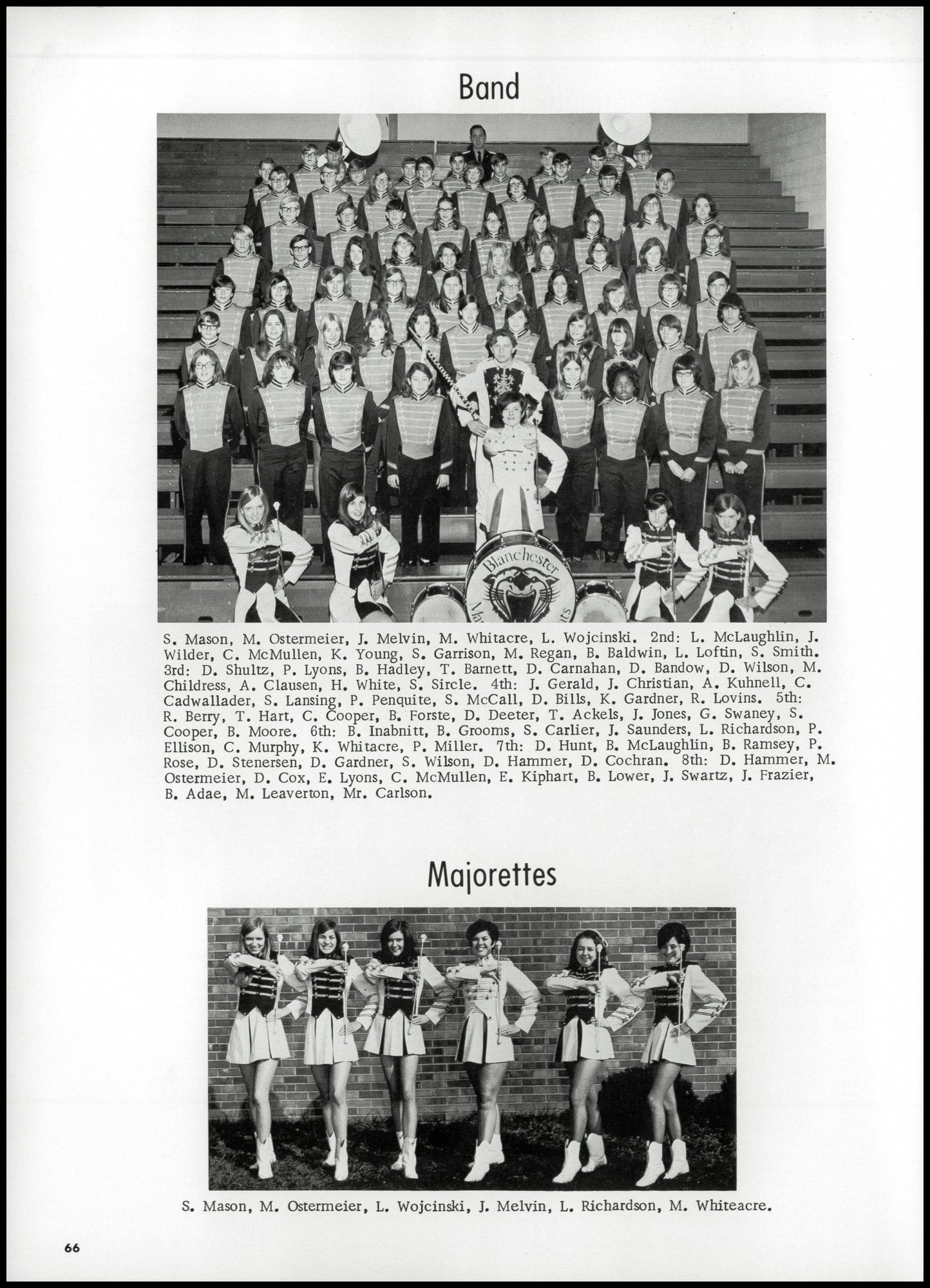 1971. Blanchester High School Yearbook.