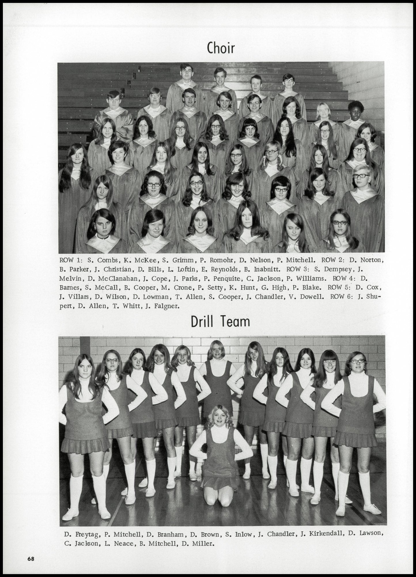 1971. Blanchester High School Yearbook.