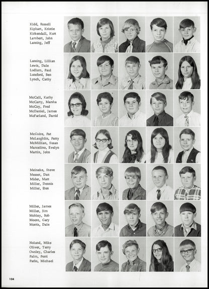 1971. Blanchester High School Yearbook.