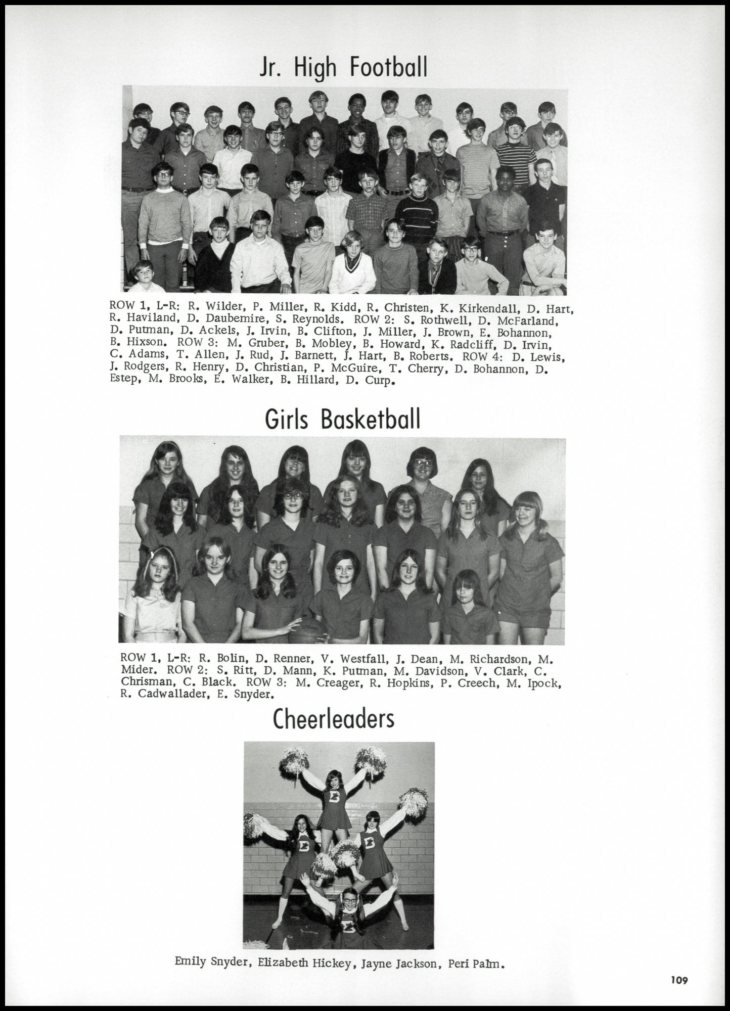 1971. Blanchester High School Yearbook.