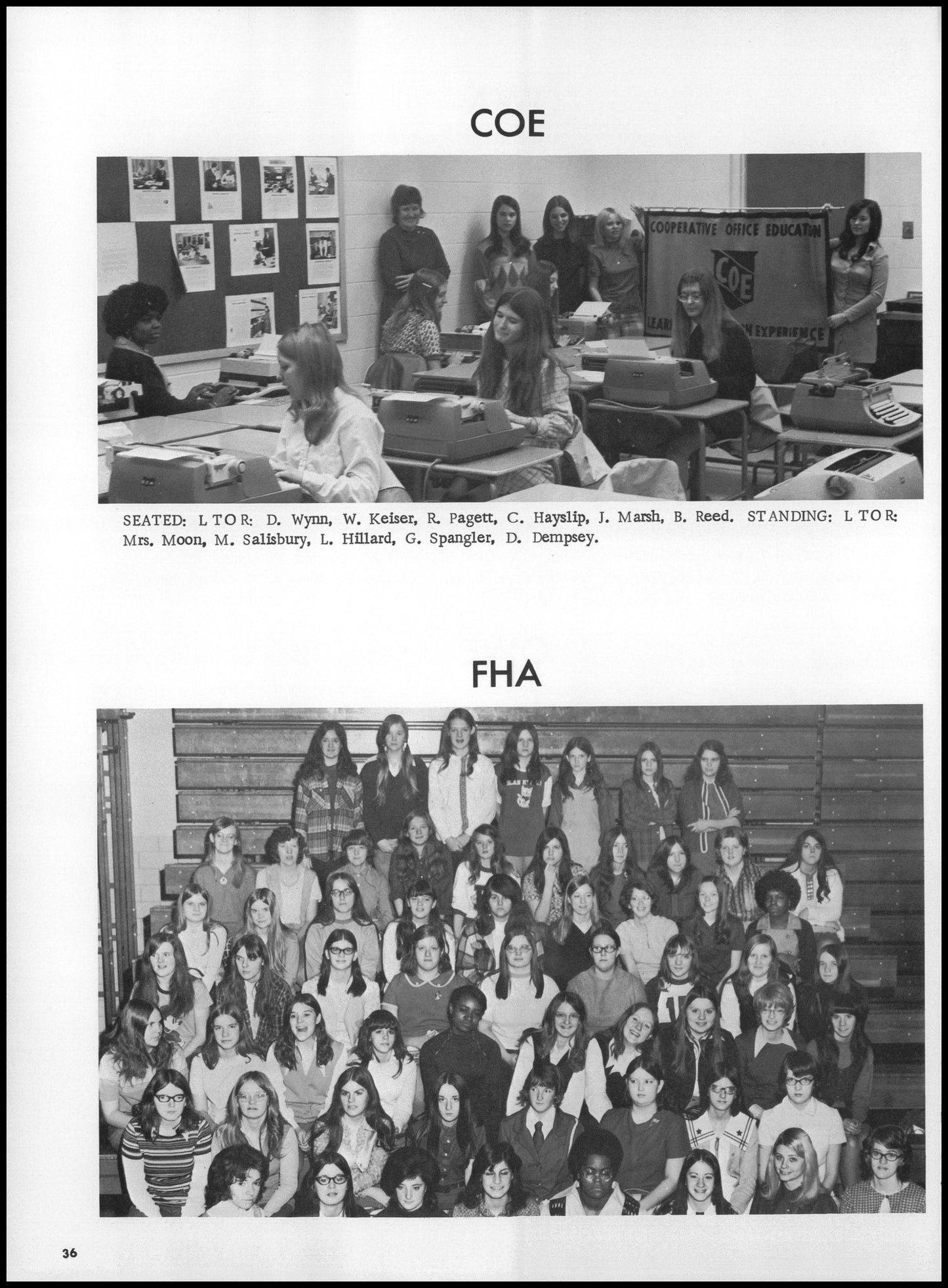 1972. Blanchester High School Yearbook.