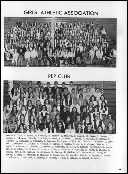 1972. Blanchester High School Yearbook.