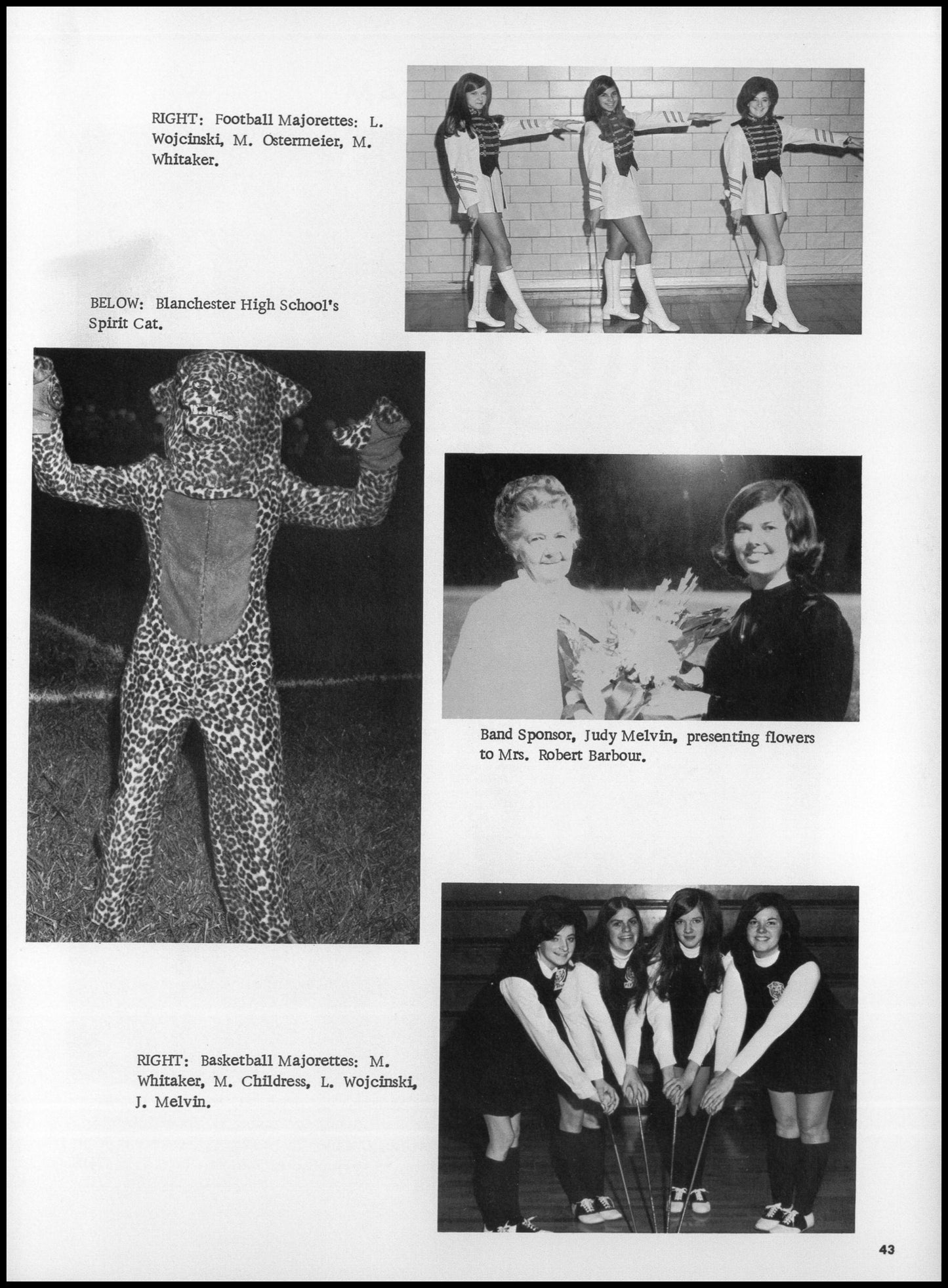 1972. Blanchester High School Yearbook.