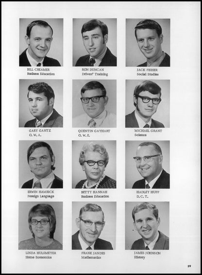 1972. Blanchester High School Yearbook.