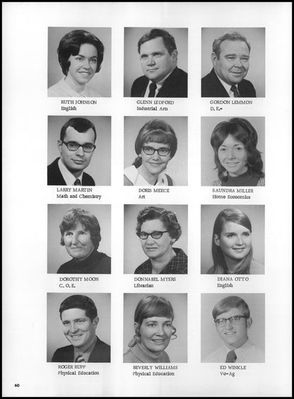 1972. Blanchester High School Yearbook.