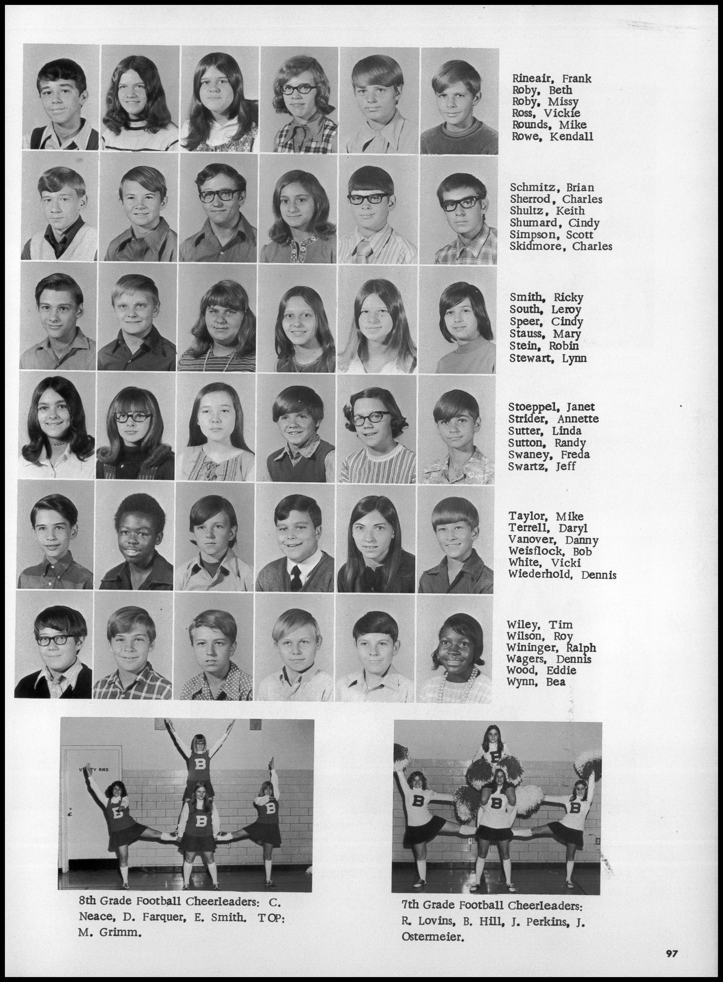 1972. Blanchester High School Yearbook.