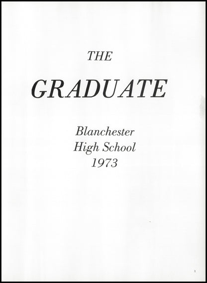 1973. Blanchester High School Yearbook.