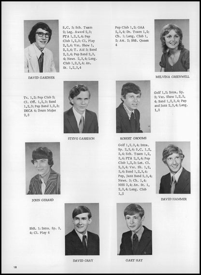 1973. Blanchester High School Yearbook.