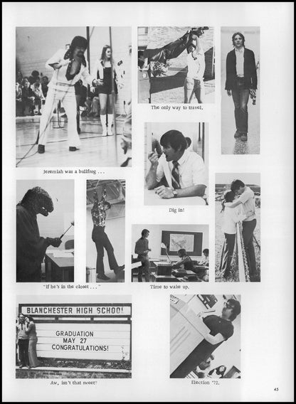 1973. Blanchester High School Yearbook.