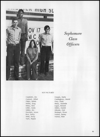 1973. Blanchester High School Yearbook.