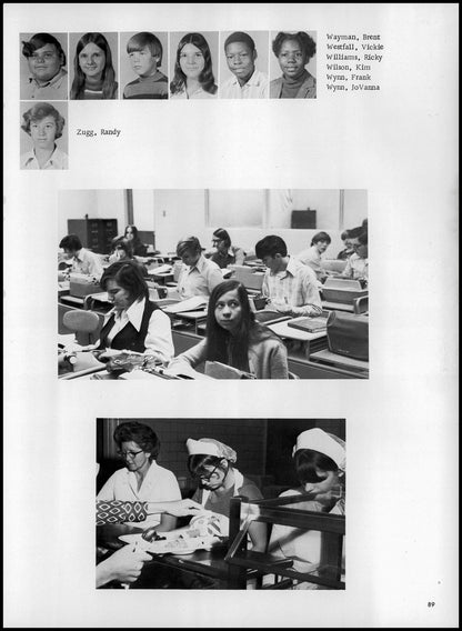 1973. Blanchester High School Yearbook.