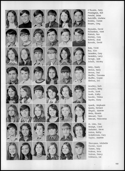 1973. Blanchester High School Yearbook.