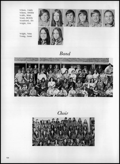 1973. Blanchester High School Yearbook.