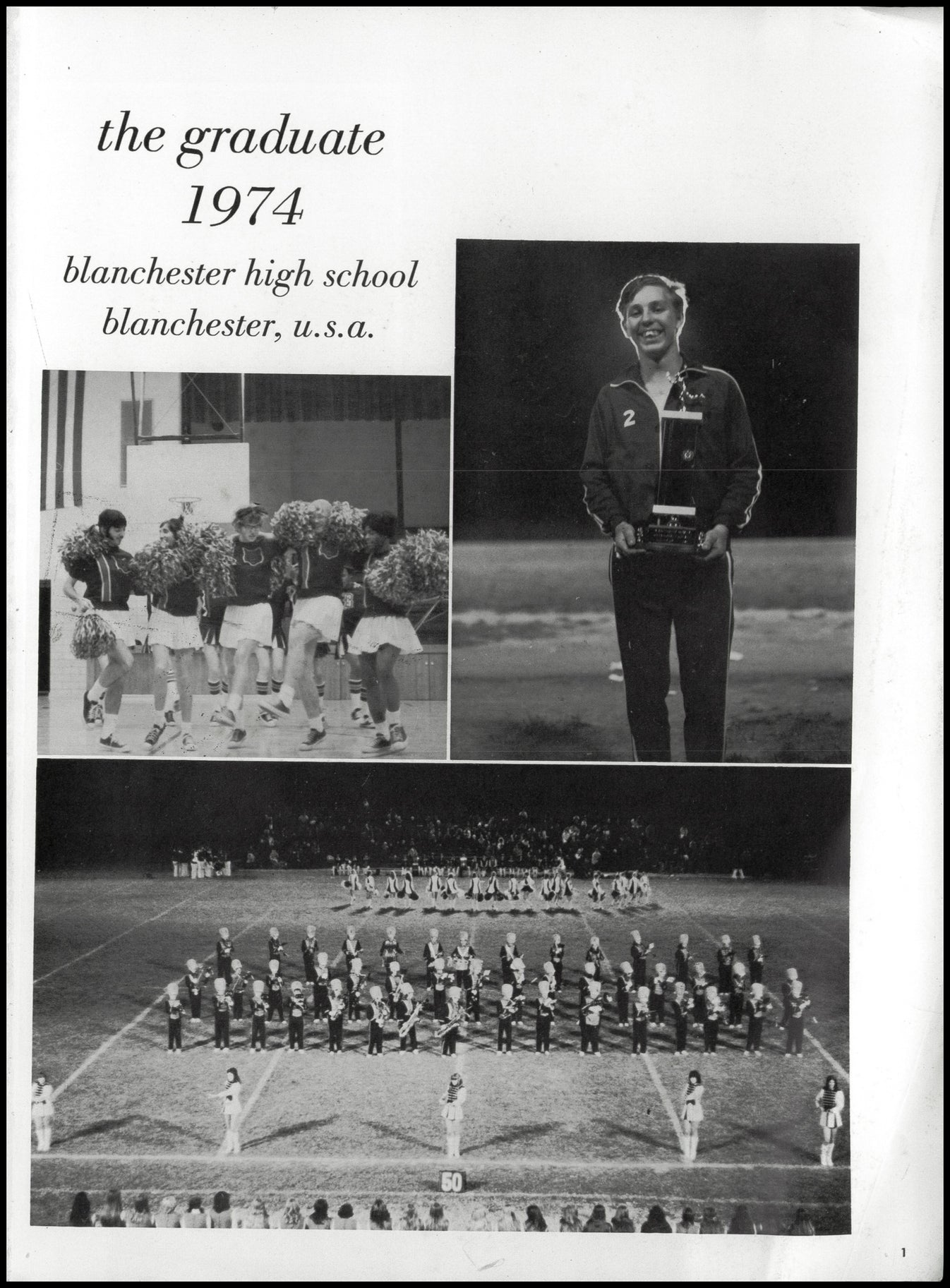 1974. Blanchester High School Yearbook. Blanchester Area Historical