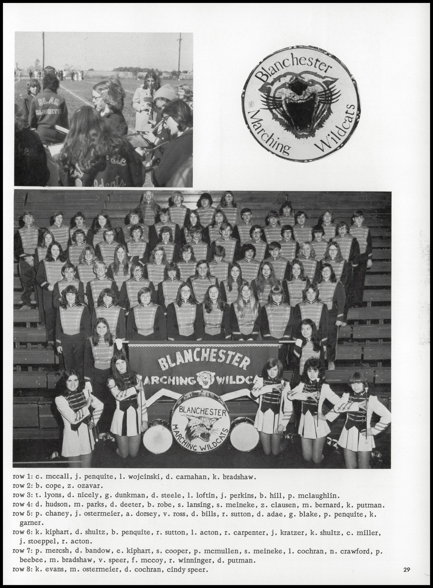 1974. Blanchester High School Yearbook.