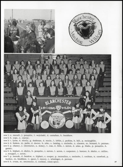 1974. Blanchester High School Yearbook.