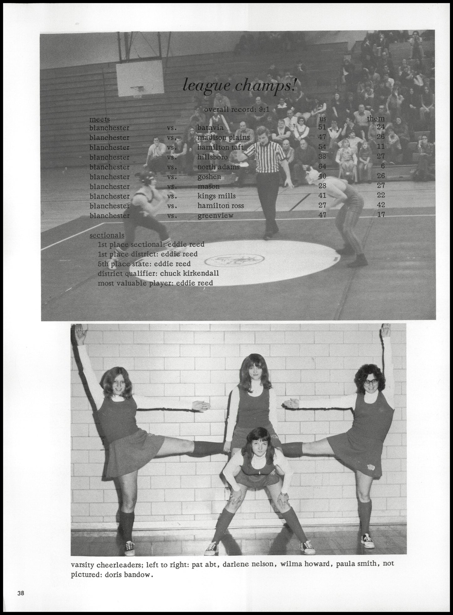 1974. Blanchester High School Yearbook.