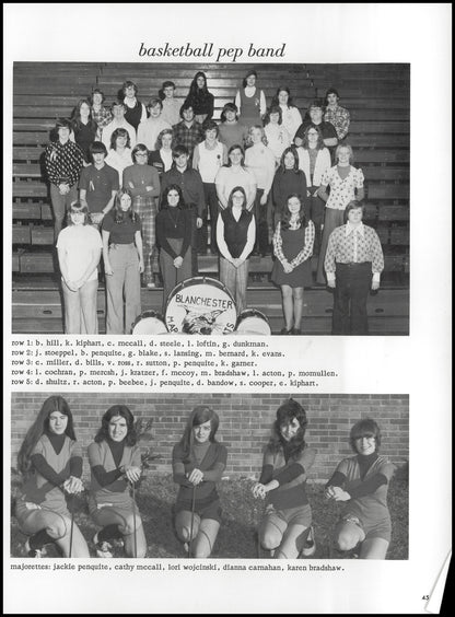 1974. Blanchester High School Yearbook.