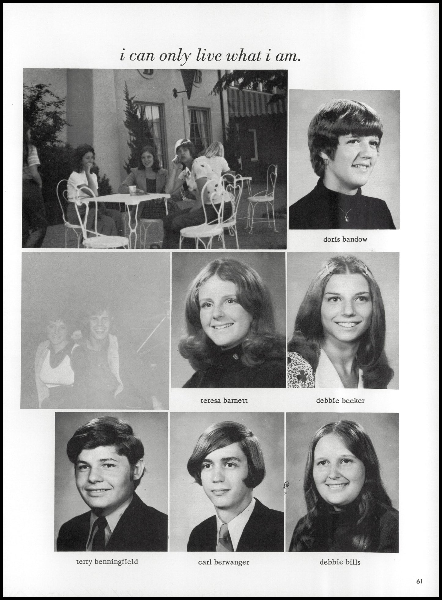 1974. Blanchester High School Yearbook.