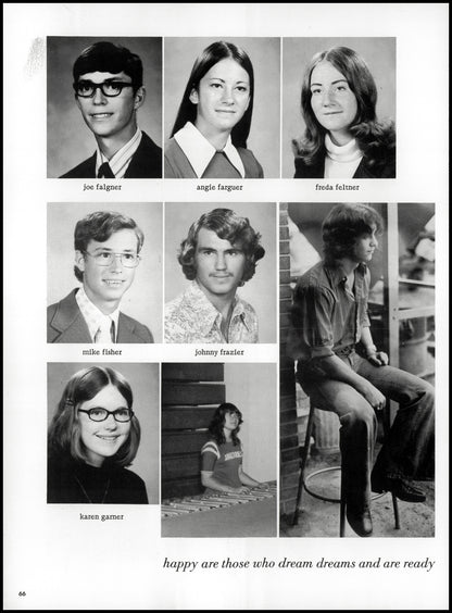 1974. Blanchester High School Yearbook.