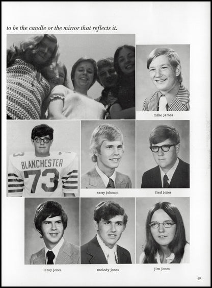 1974. Blanchester High School Yearbook.