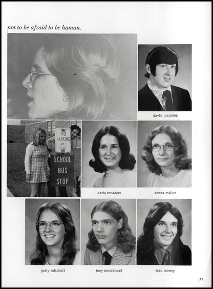 1974. Blanchester High School Yearbook.