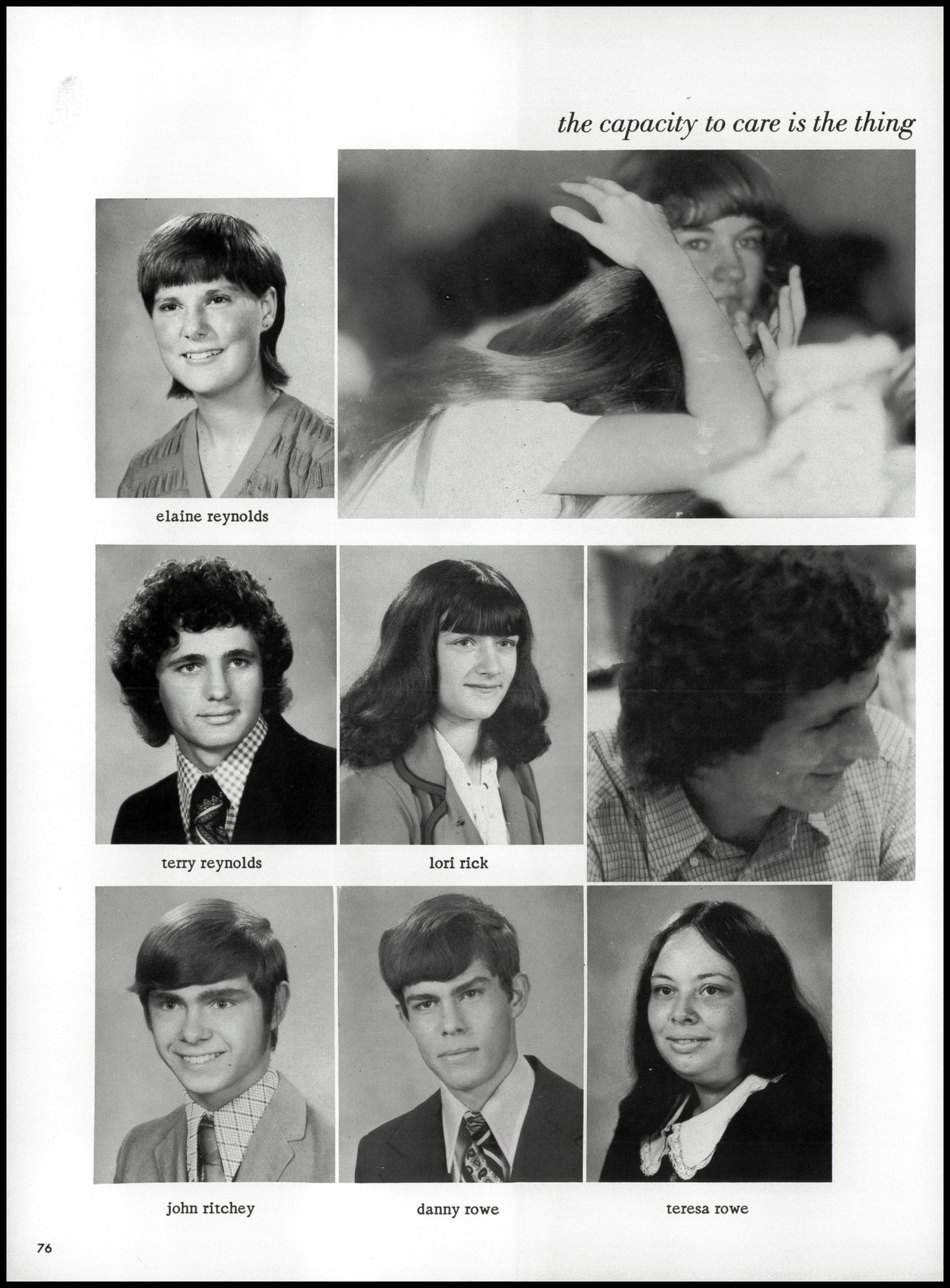 1974. Blanchester High School Yearbook.