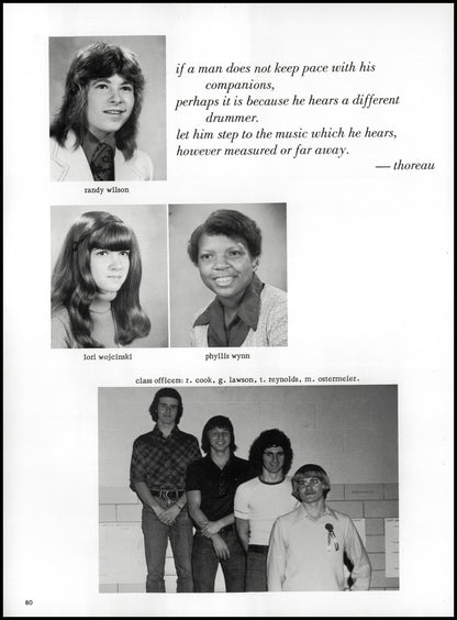 1974. Blanchester High School Yearbook.