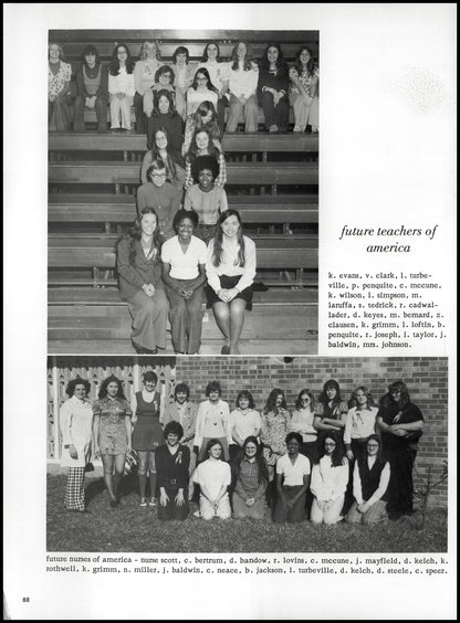 1974. Blanchester High School Yearbook.