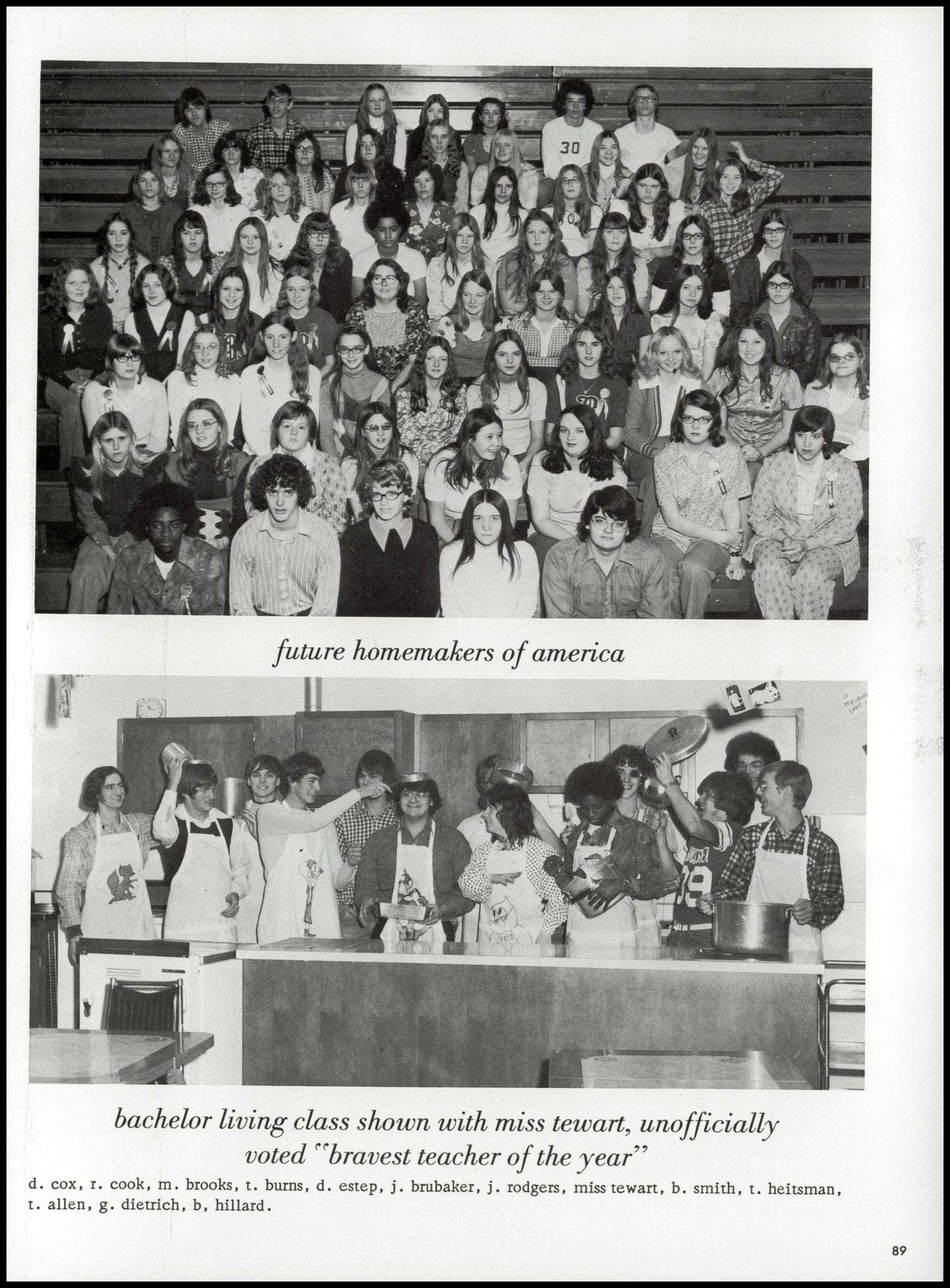 1974. Blanchester High School Yearbook.