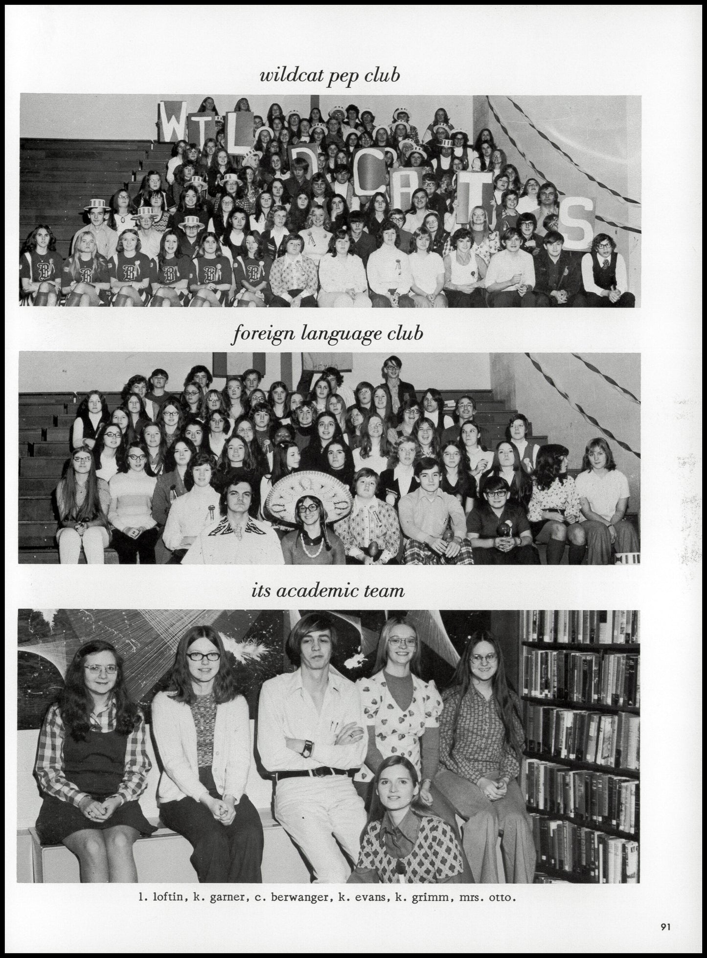 1974. Blanchester High School Yearbook.