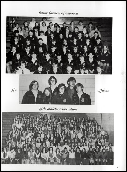 1974. Blanchester High School Yearbook.