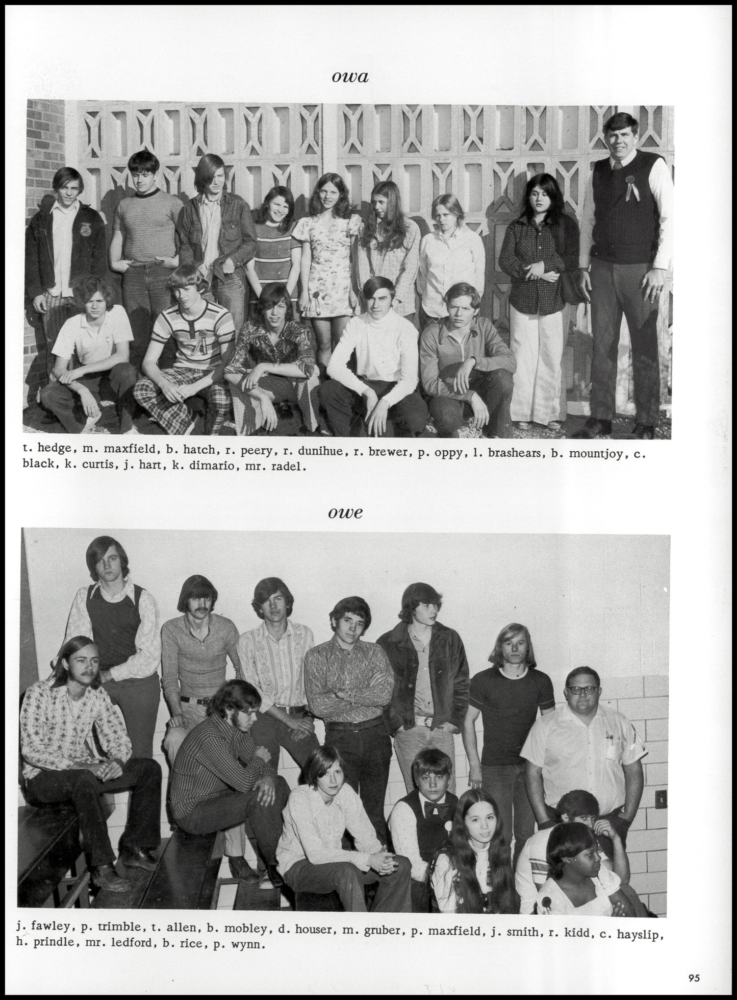 1974. Blanchester High School Yearbook.