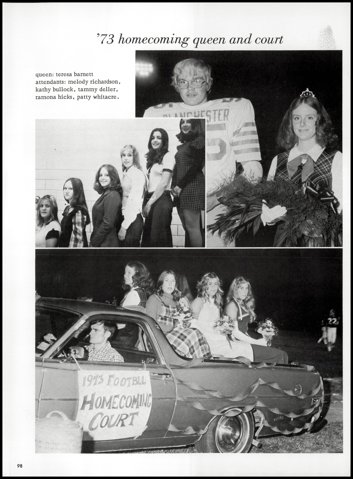 1974. Blanchester High School Yearbook.