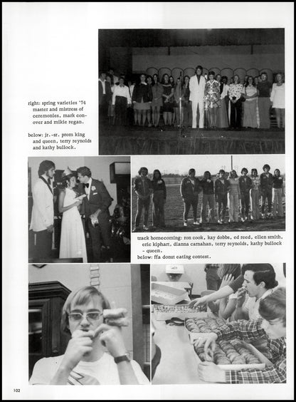 1974. Blanchester High School Yearbook.