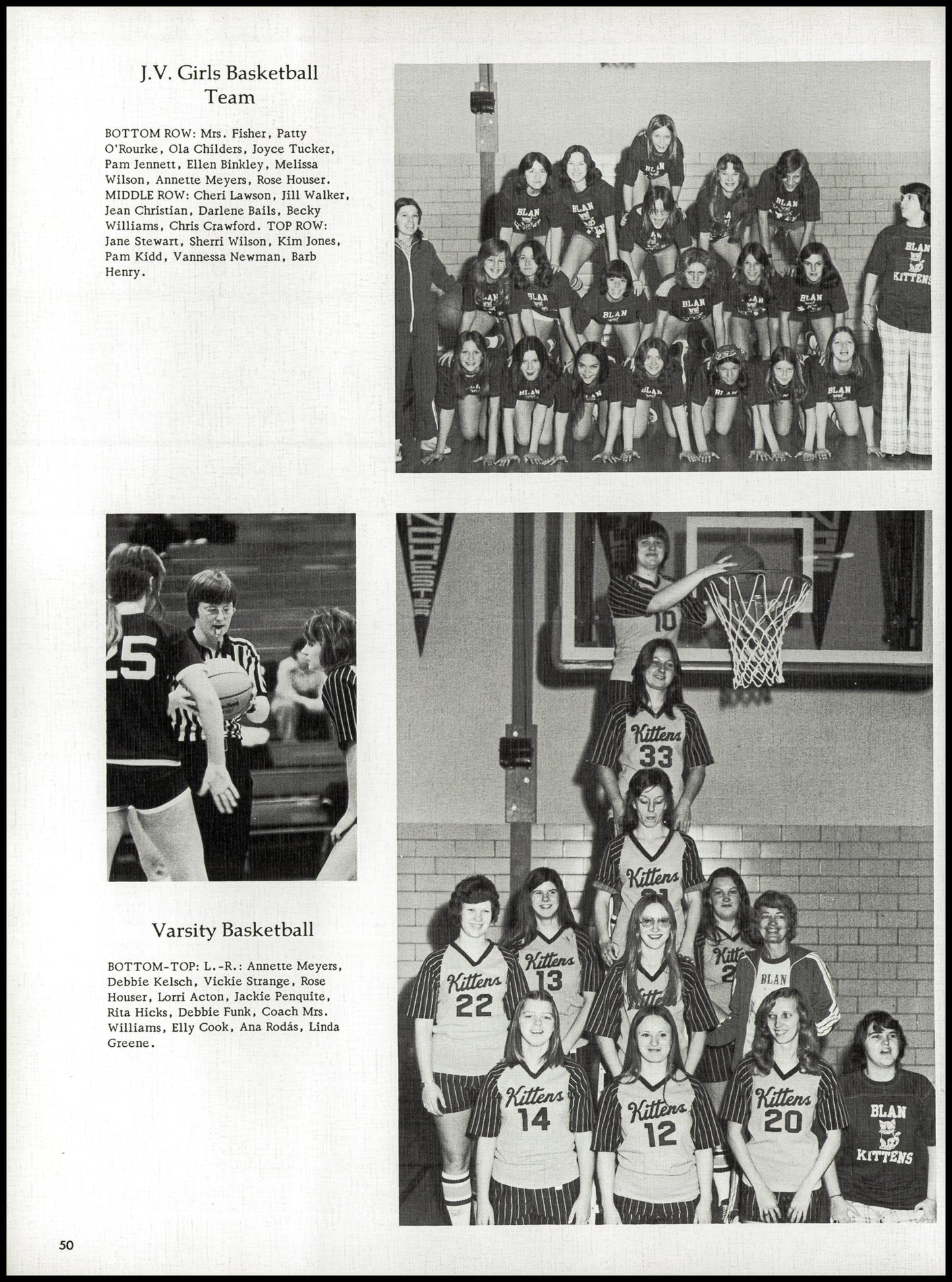 1976. Blanchester High School Yearbook.