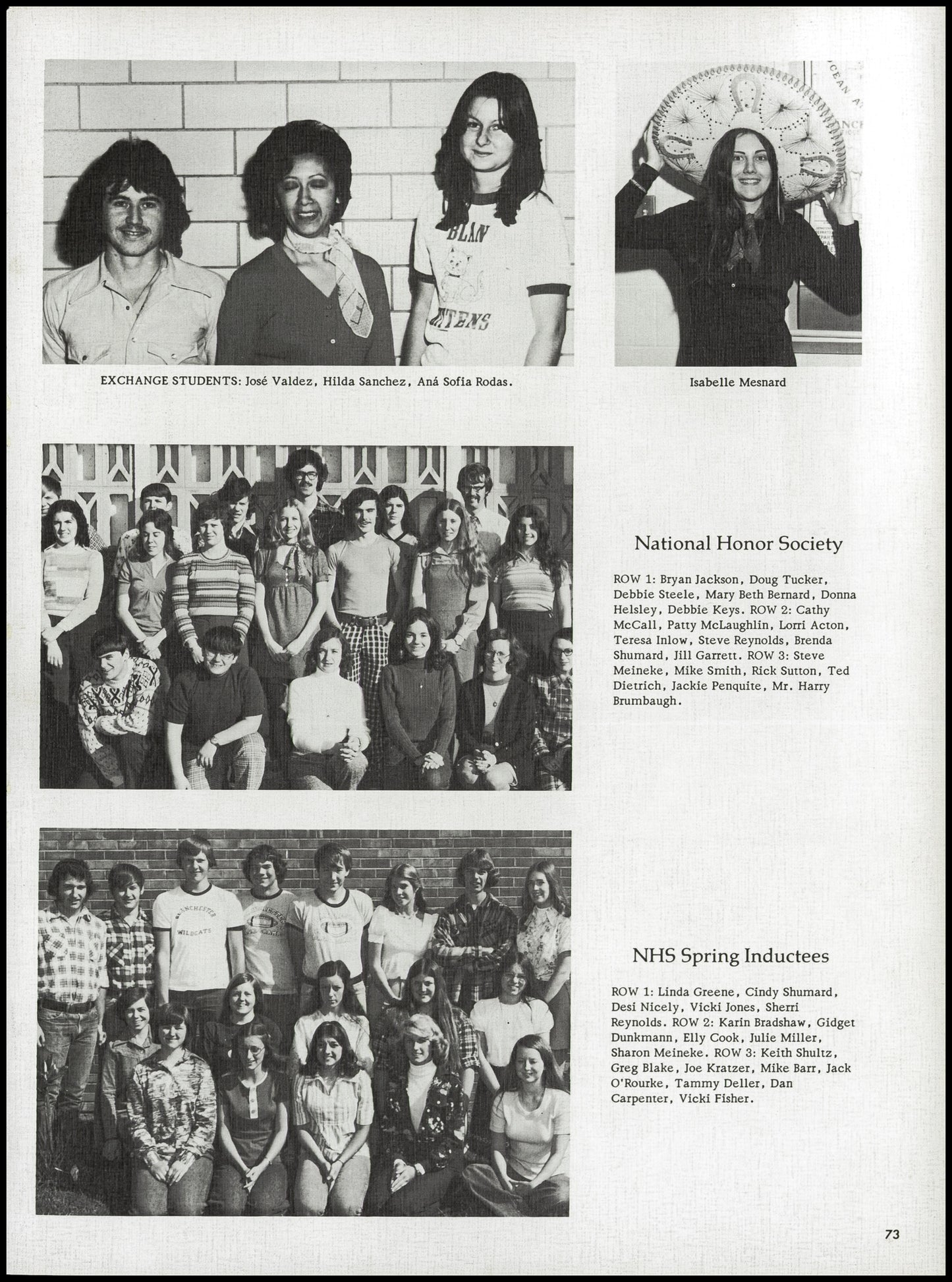 1976. Blanchester High School Yearbook.