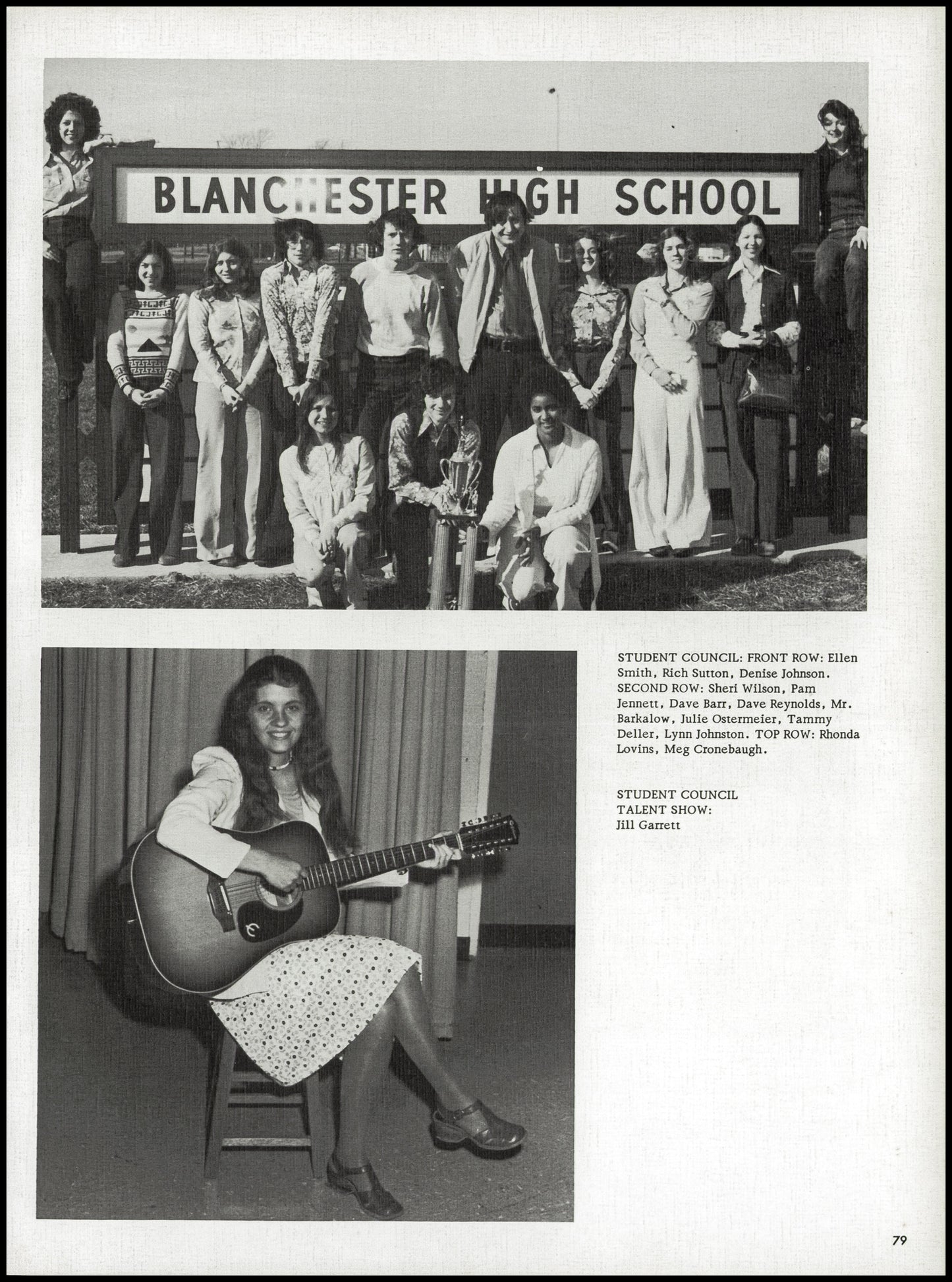 1976. Blanchester High School Yearbook.