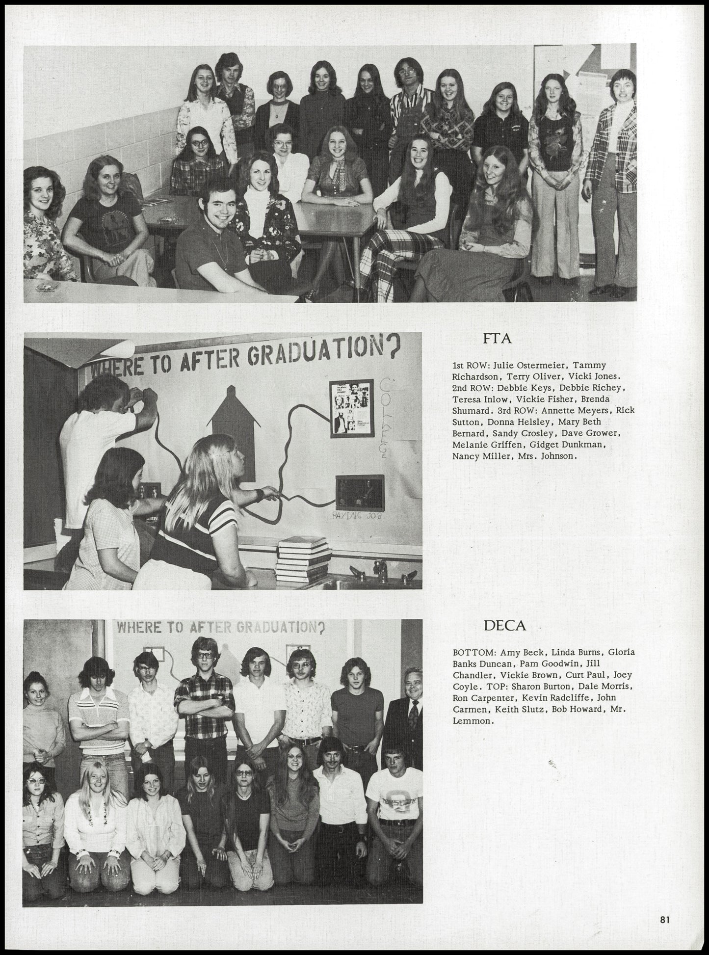 1976. Blanchester High School Yearbook.