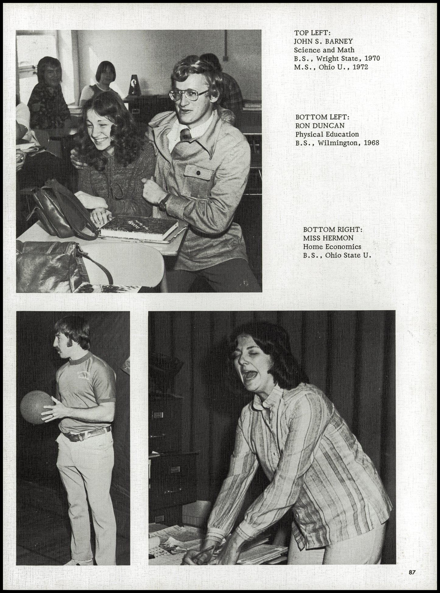 1976. Blanchester High School Yearbook.