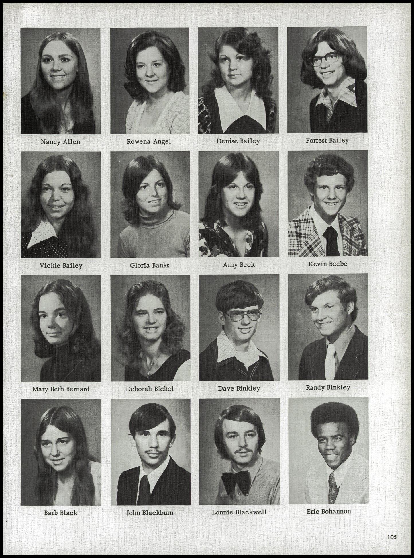 1976. Blanchester High School Yearbook.