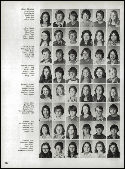 1976. Blanchester High School Yearbook.