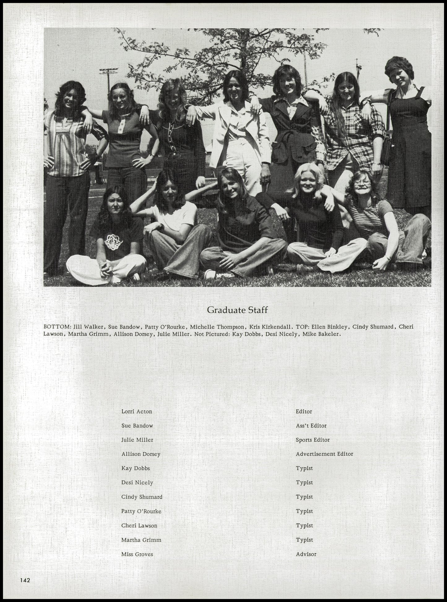 1976. Blanchester High School Yearbook.