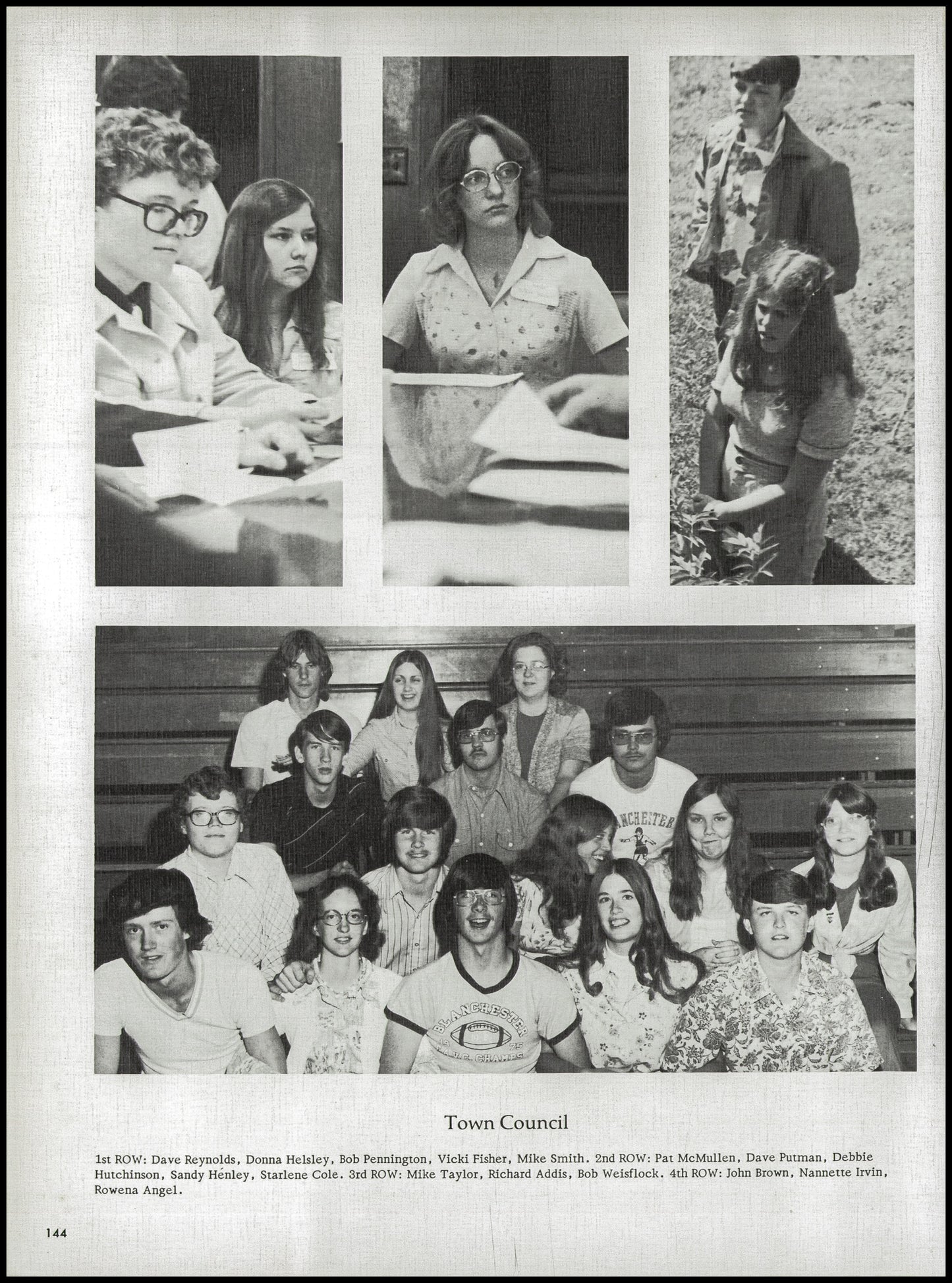 1976. Blanchester High School Yearbook.