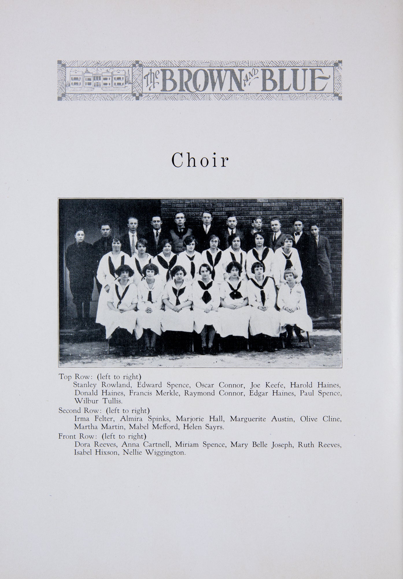 1925. Blanchester High School Yearbook