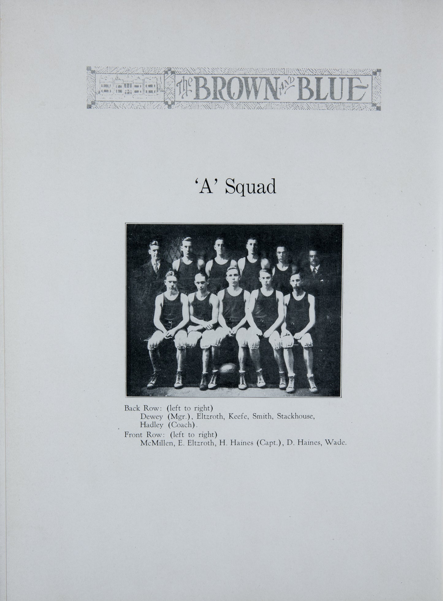 1925. Blanchester High School Yearbook